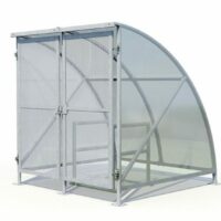 4 Bike Gated Shelter