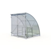 6 Bike Gated Shelter