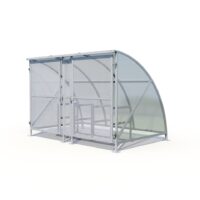 8 Bike Gated Shelter